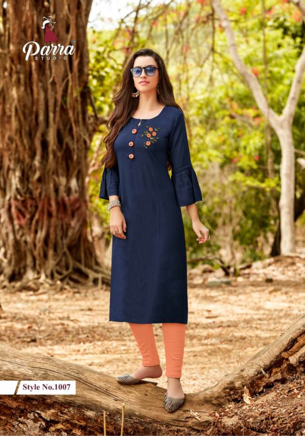 Vastram By Parra Studio Pure Rayon Designer Kurti Collection