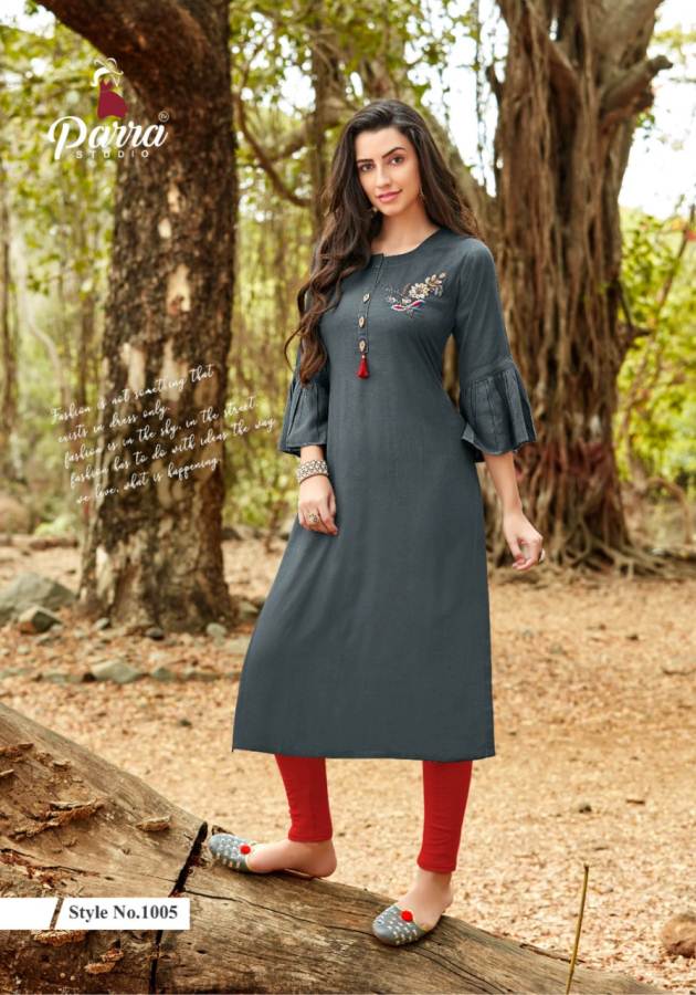 Vastram By Parra Studio Pure Rayon Designer Kurti Collection