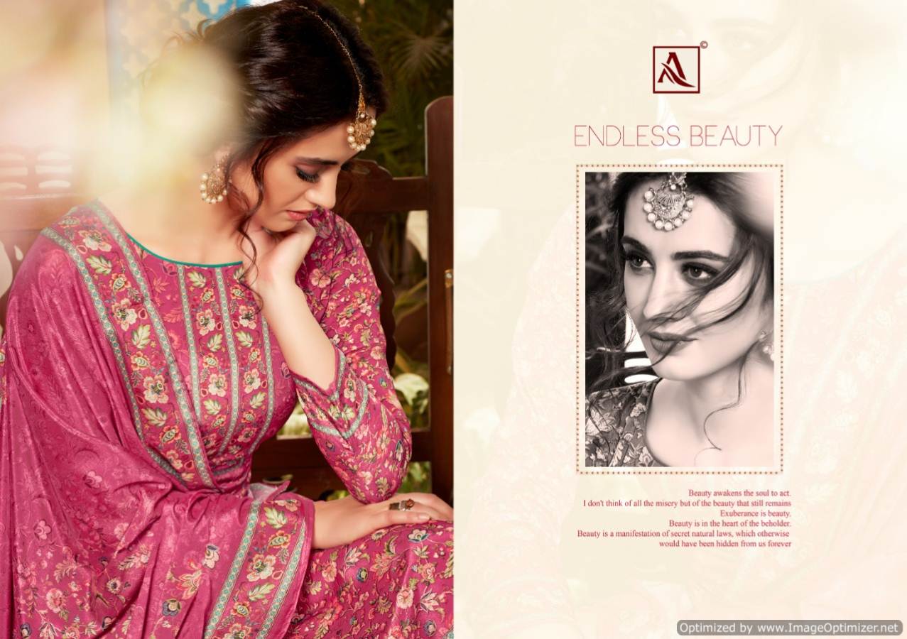Kanish By Alok Designer Silk Crape Party Wear Dress Material Collection