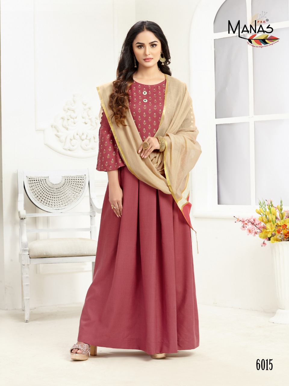 Manas Present Kiara Vol 2 Long Kurtis With Dupatta Catalogue