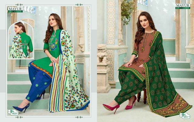 Khushi Vol  48 By Mayur Printed Cotton Dress Material Catalogue