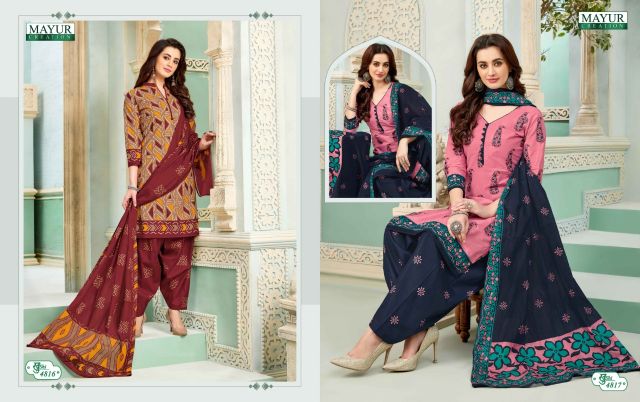 Khushi Vol  48 By Mayur Printed Cotton Dress Material Catalogue