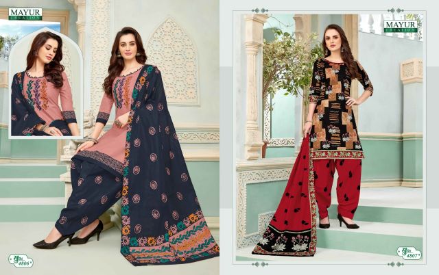 Khushi Vol  48 By Mayur Printed Cotton Dress Material Catalogue