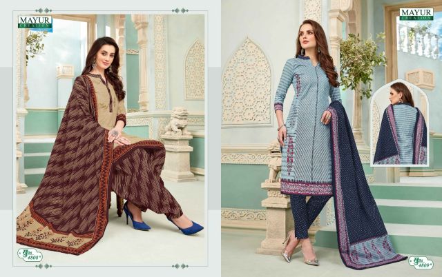 Khushi Vol  48 By Mayur Printed Cotton Dress Material Catalogue