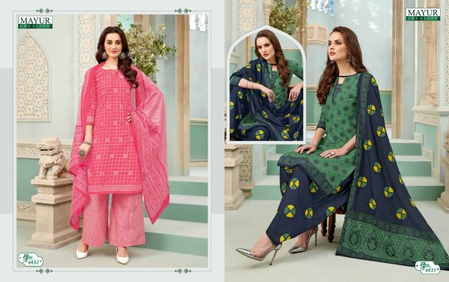 Khushi Vol  48 By Mayur Printed Cotton Dress Material Catalogue