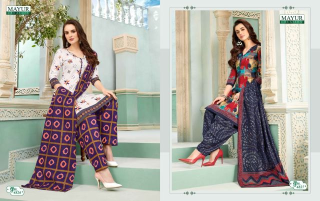 Khushi Vol  48 By Mayur Printed Cotton Dress Material Catalogue