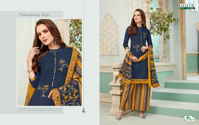 Khushi Vol  48 By Mayur Printed Cotton Dress Material Catalogue