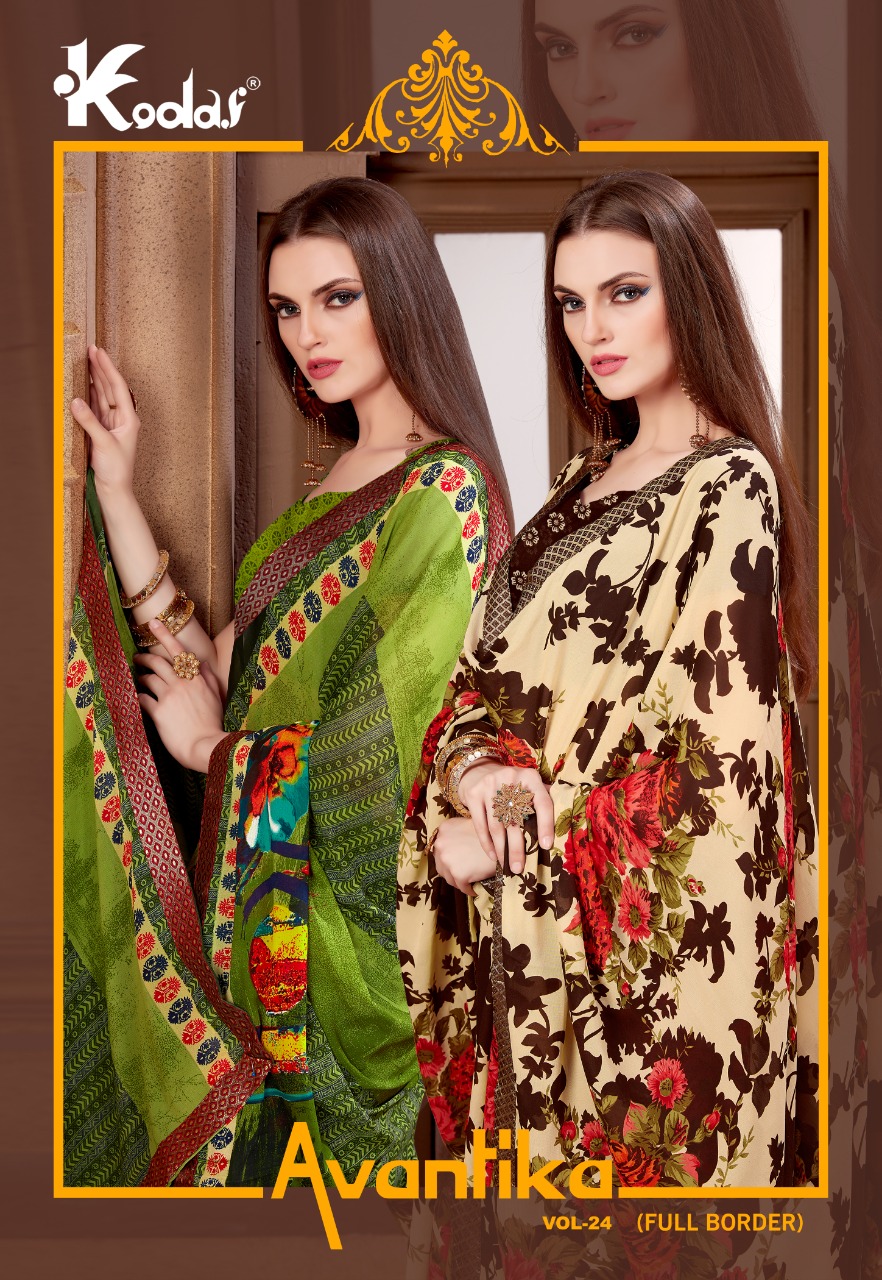 Kodas Avantika Vol 24 Casual Wear Rennial Printed Saree Catalogue