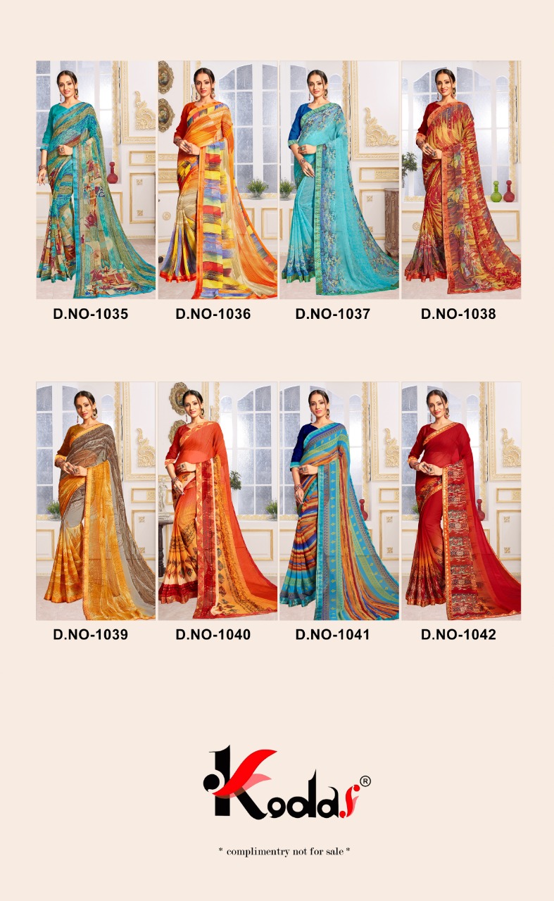 Kodas Present Shanvika Vol 3 Casual Wear Sarees Catalogue