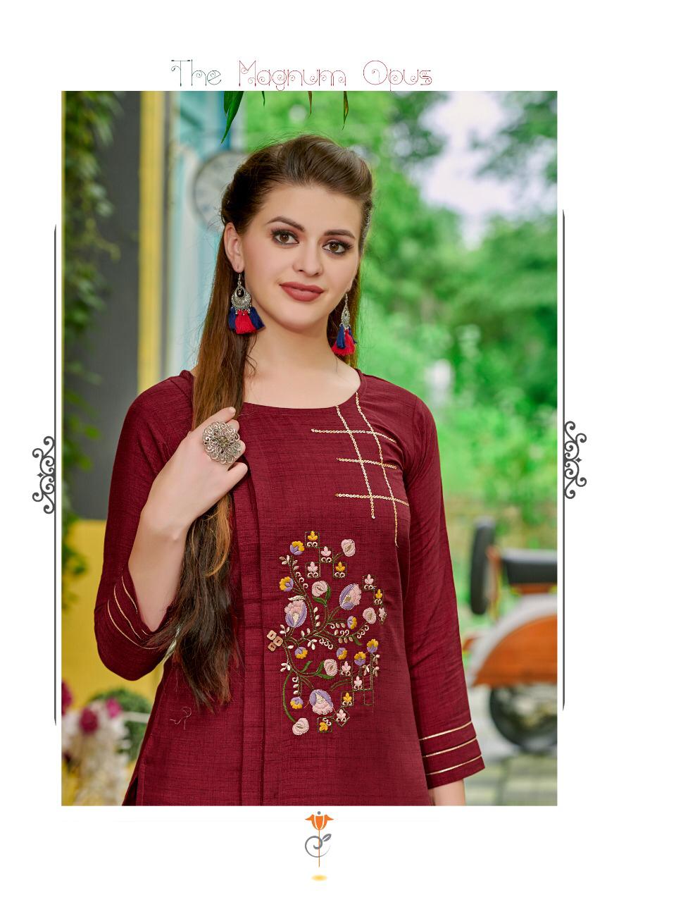 Ladies Flavour Present Dzire Designer Kurtis With Bottom Collection.