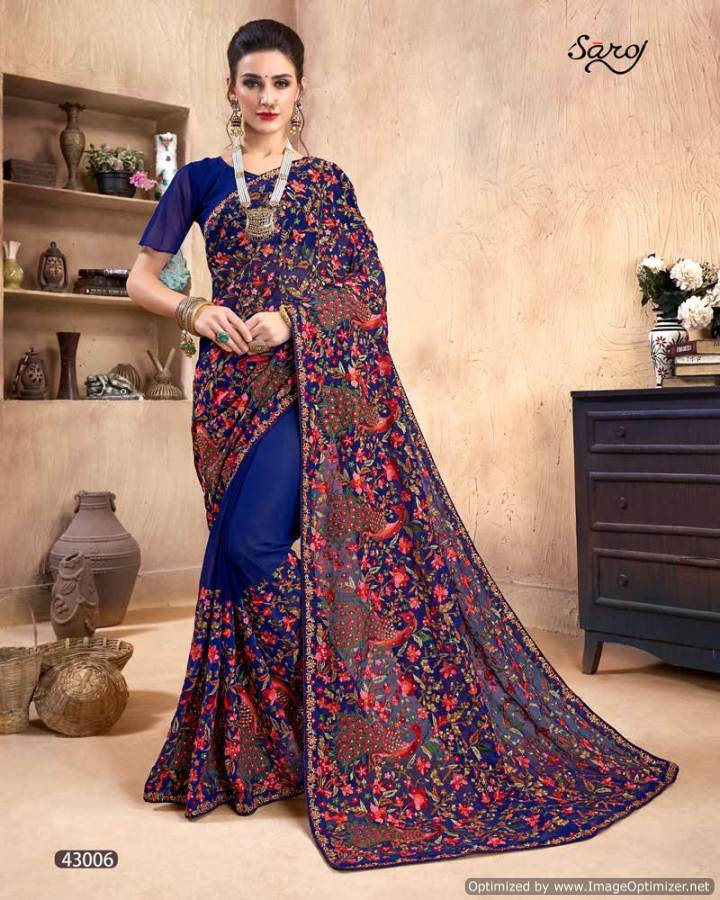 Latest Fashion World Vol 2  By Saroj Designer Wedding Wear Georgette Saree Collection