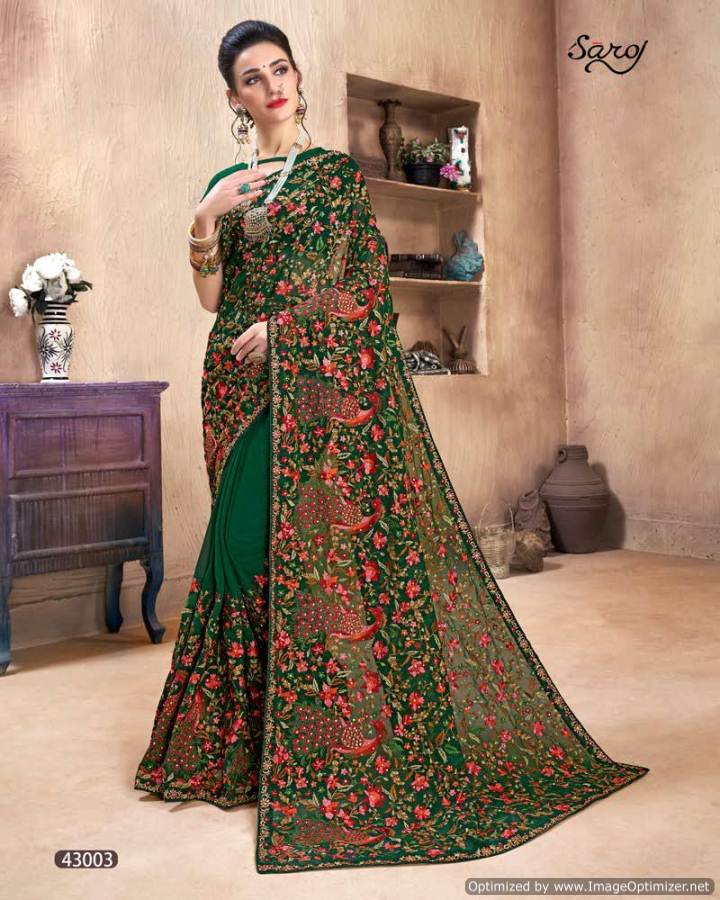 Latest Fashion World Vol 2  By Saroj Designer Wedding Wear Georgette Saree Collection