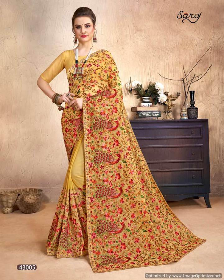 Latest Fashion World Vol 2  By Saroj Designer Wedding Wear Georgette Saree Collection