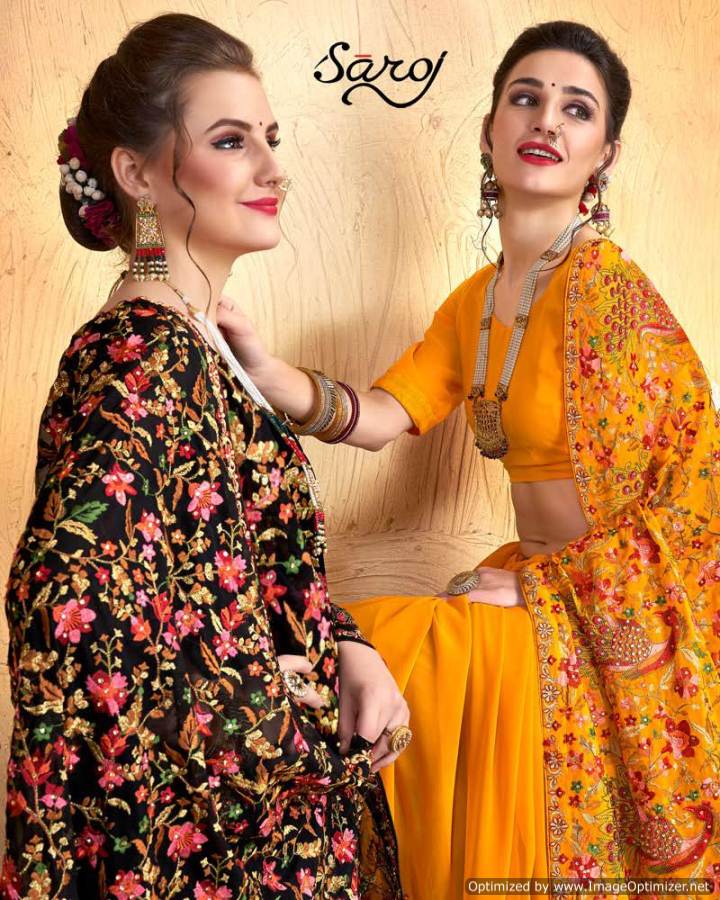 Latest Fashion World Vol 2  By Saroj Designer Wedding Wear Georgette Saree Collection