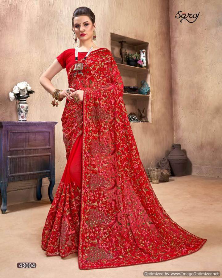 Latest Fashion World Vol 2  By Saroj Designer Wedding Wear Georgette Saree Collection