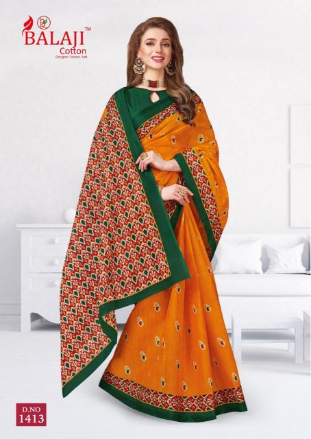 Leelavathi Vol 4 By Balaji Pure Cotton Printed Sarees Catalogue