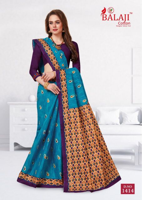 Leelavathi Vol 4 By Balaji Pure Cotton Printed Sarees Catalogue