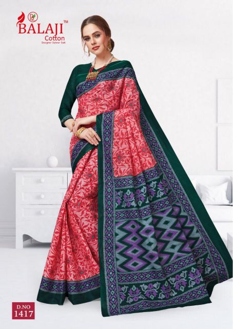 Leelavathi Vol 4 By Balaji Pure Cotton Printed Sarees Catalogue