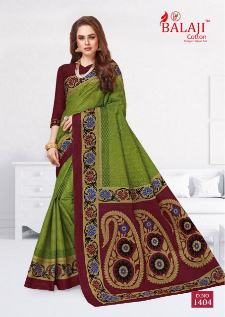 Leelavathi Vol 4 By Balaji Pure Cotton Printed Sarees Catalogue