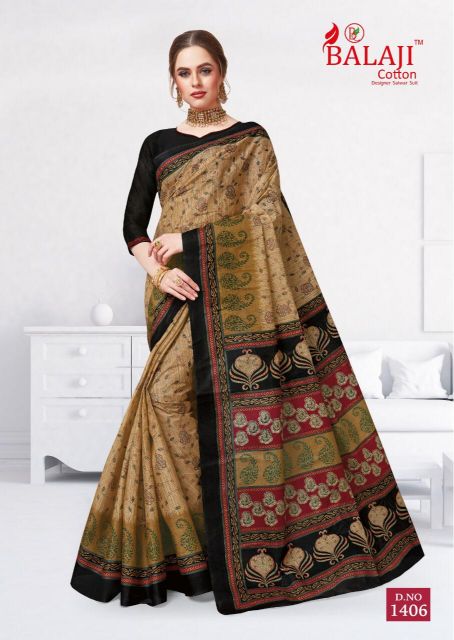 Leelavathi Vol 4 By Balaji Pure Cotton Printed Sarees Catalogue