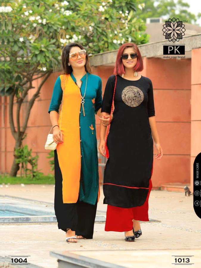 Lifestyle By Aradhna Rayon Printed Kurtis Catalogue