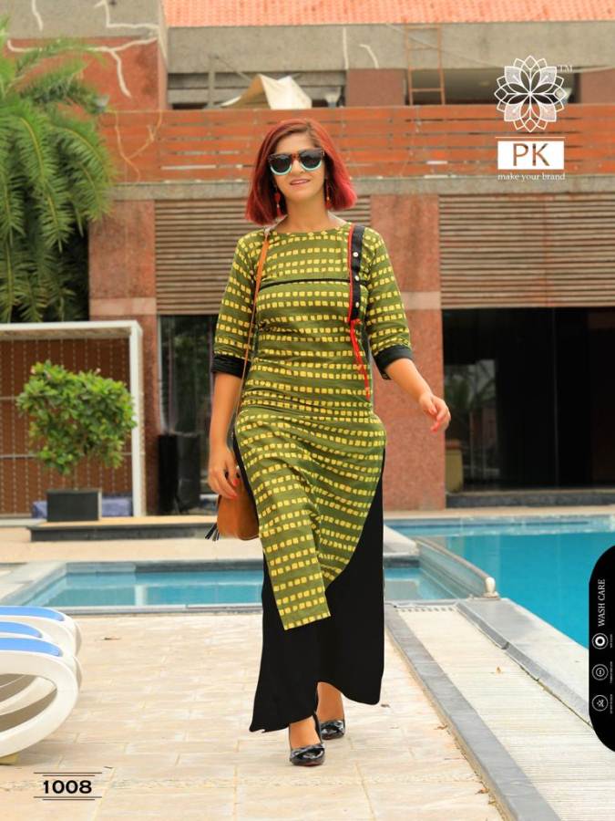 Lifestyle By Aradhna Rayon Printed Kurtis Catalogue
