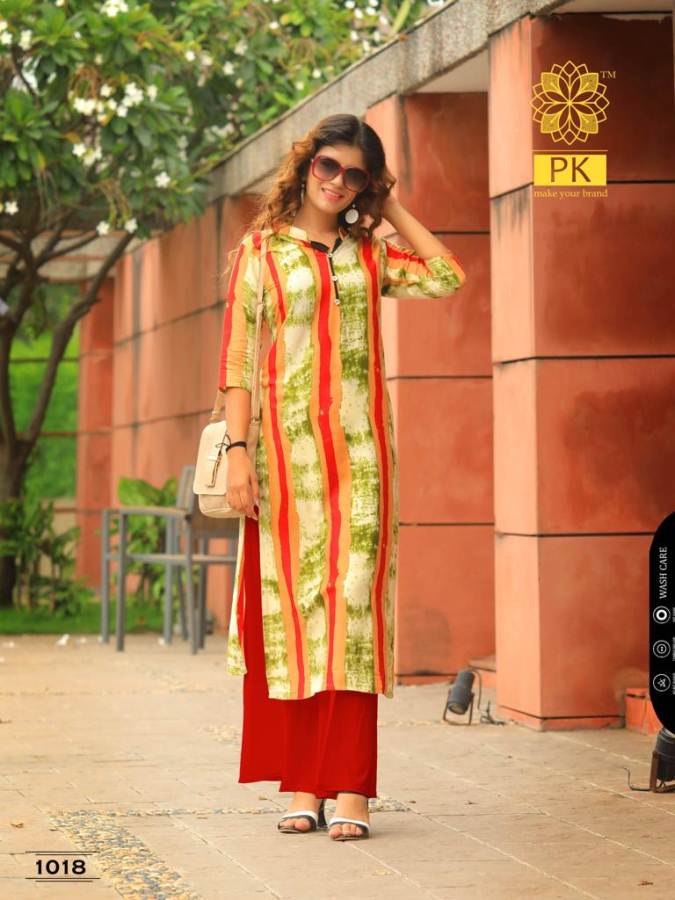 Lifestyle By Aradhna Rayon Printed Kurtis Catalogue