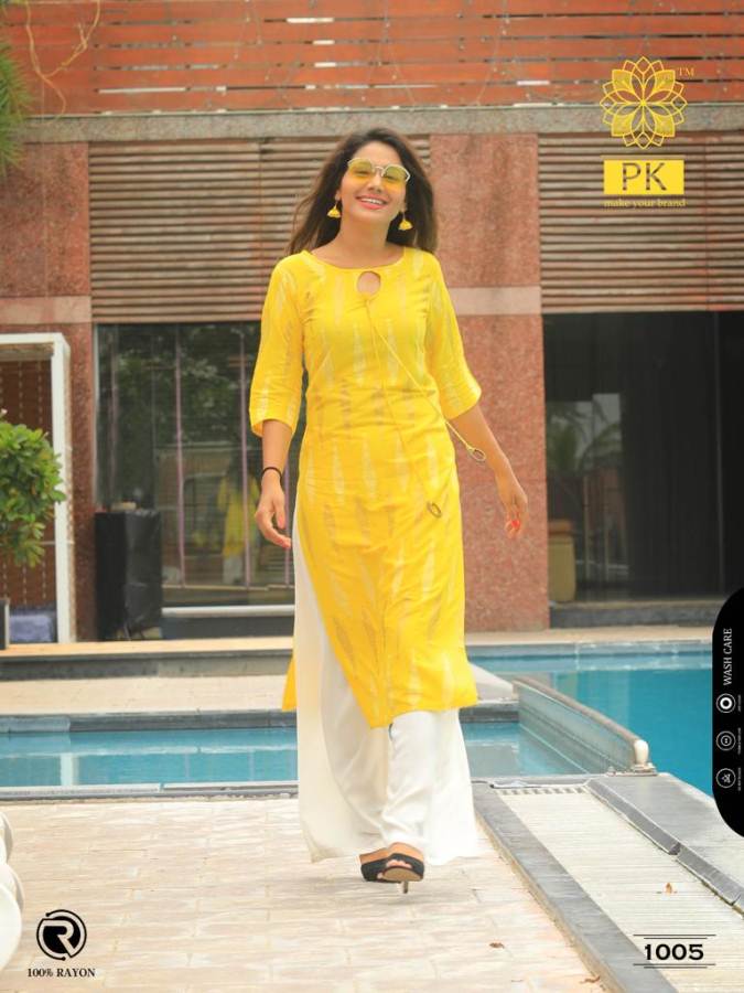 Lifestyle By Aradhna Rayon Printed Kurtis Catalogue