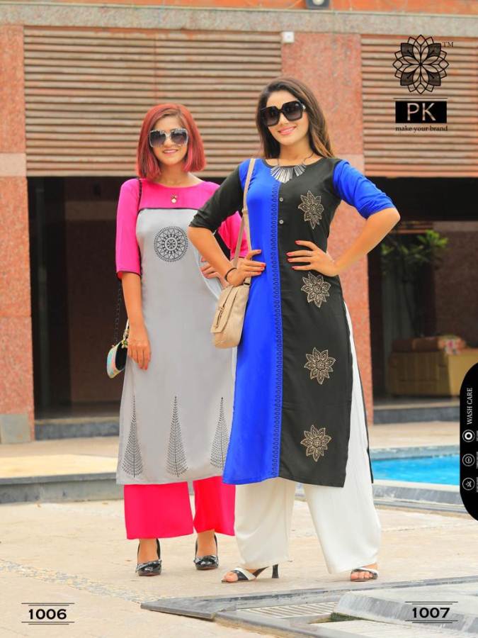 Lifestyle By Aradhna Rayon Printed Kurtis Catalogue