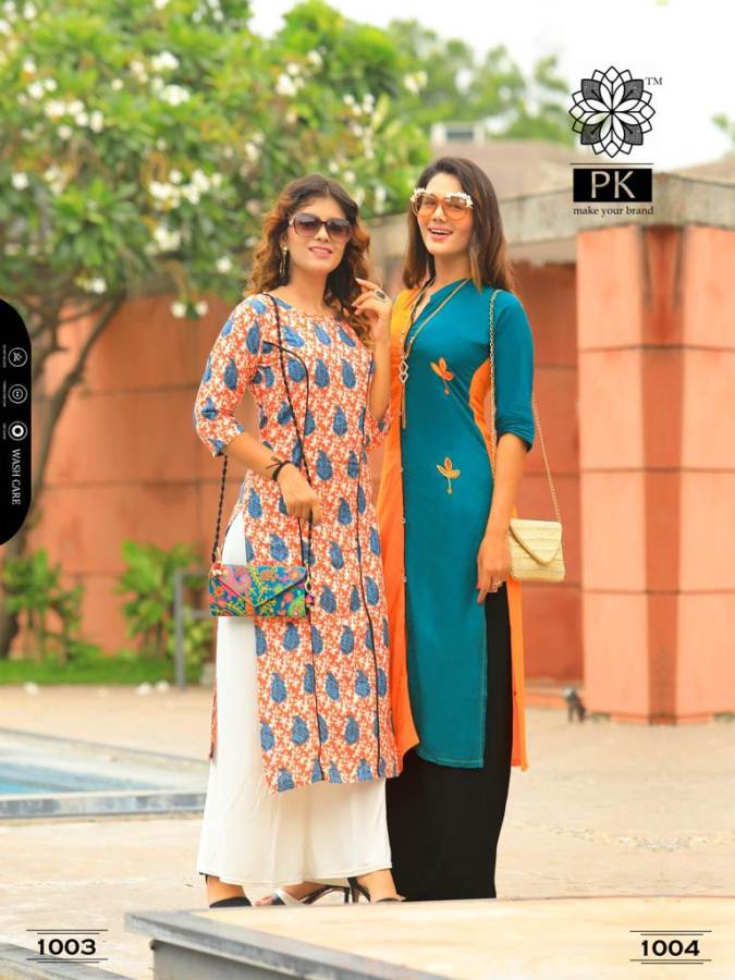Lifestyle By Aradhna Rayon Printed Kurtis Catalogue