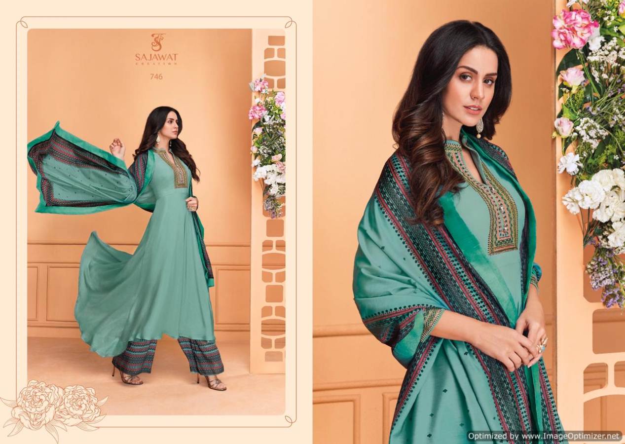 Sarthi Vol 7 By Sajawat Maslin Ready Made Salwar Kameez Catalogue