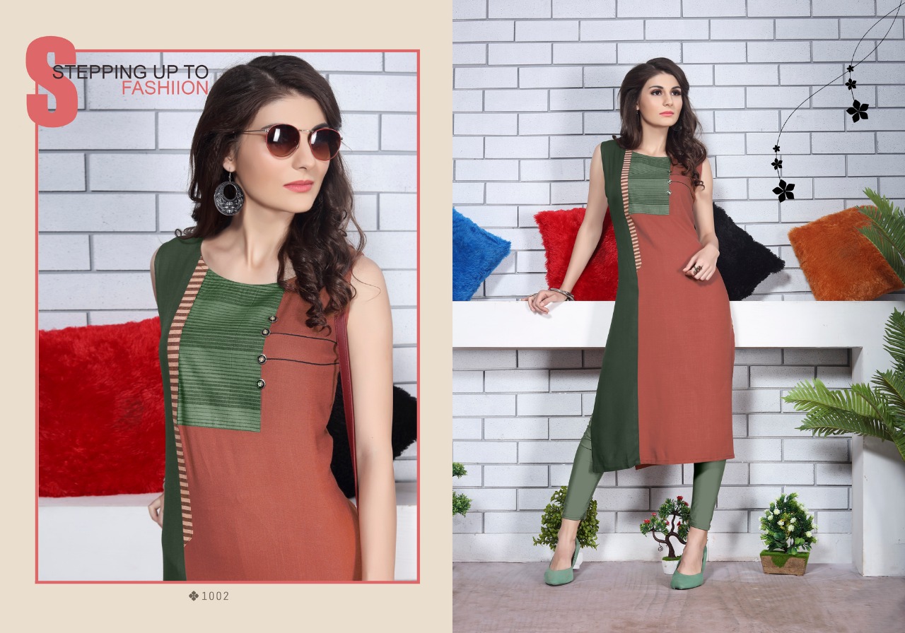 Sitka Femina Vol 9 Rayon Straight Fancy Kurti Collection