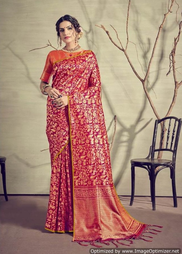 Ynf Present Anjuman Festival Wear Silk Sarees Collection