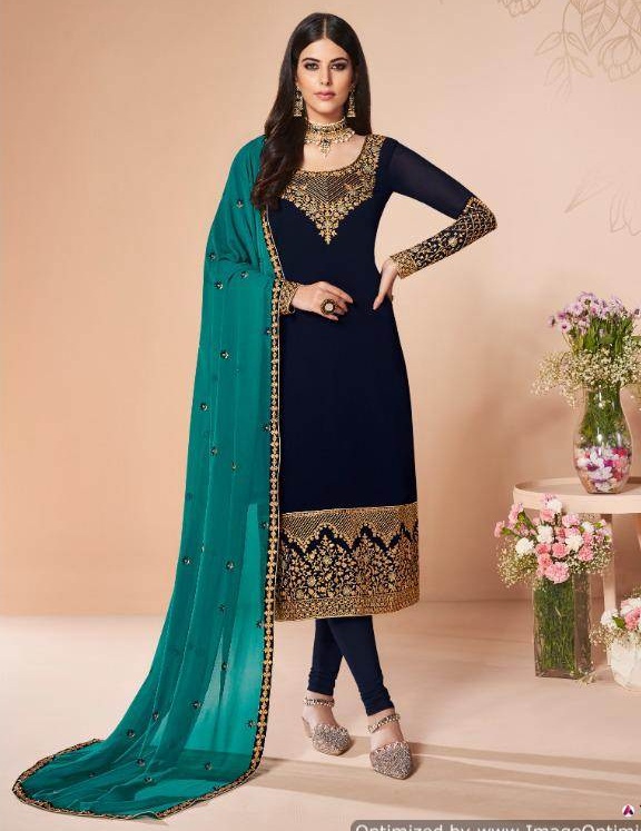 Aashirwad By Cross Stitch Festival Wear Salwar Suits Catalogue