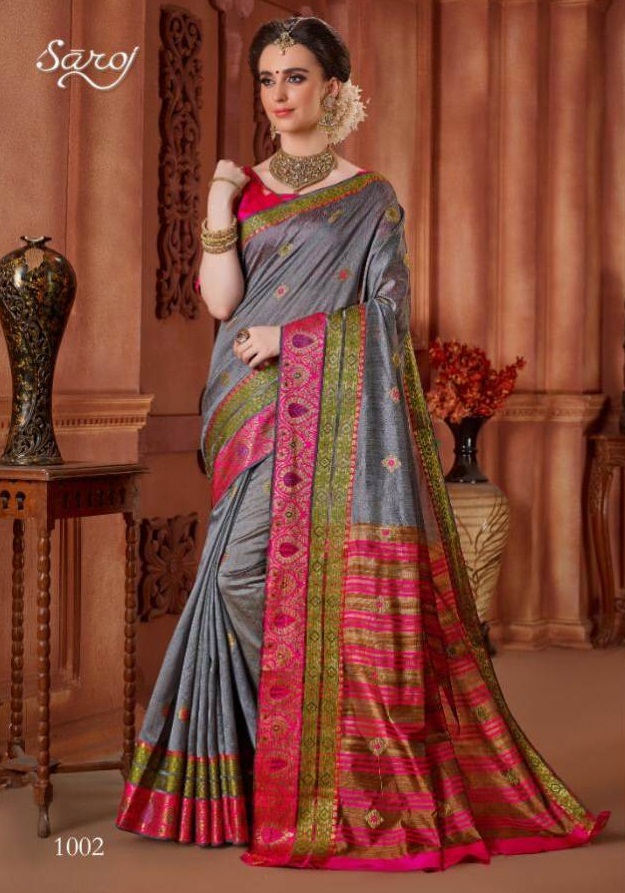 Saroj By Shaurya Weaving Silk Designer Saree Collection.