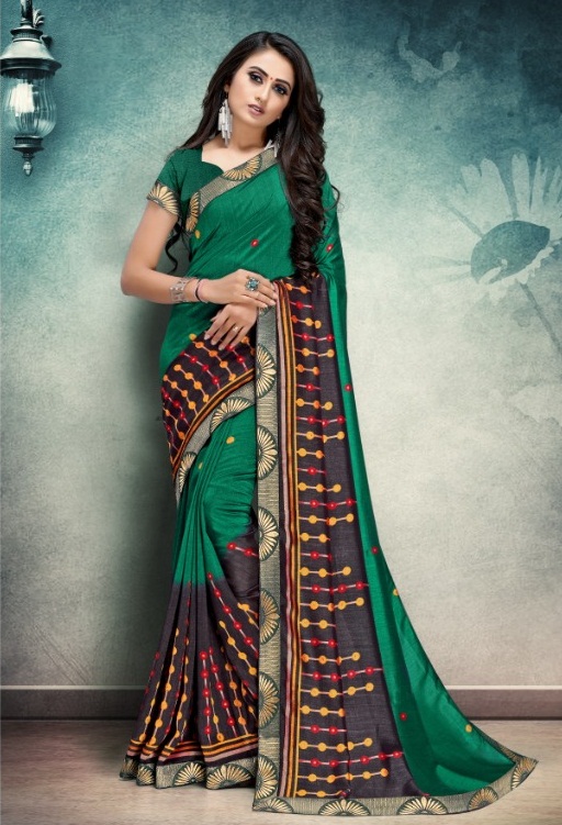 Kodas By Jaguar Vichitra Silk Printed Saree Collection.