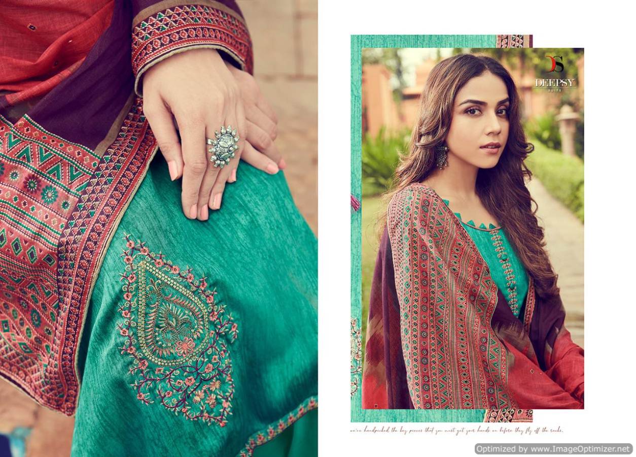 Deepsy Panghat 6 Pure Jam Silk Cotton Material Collection
