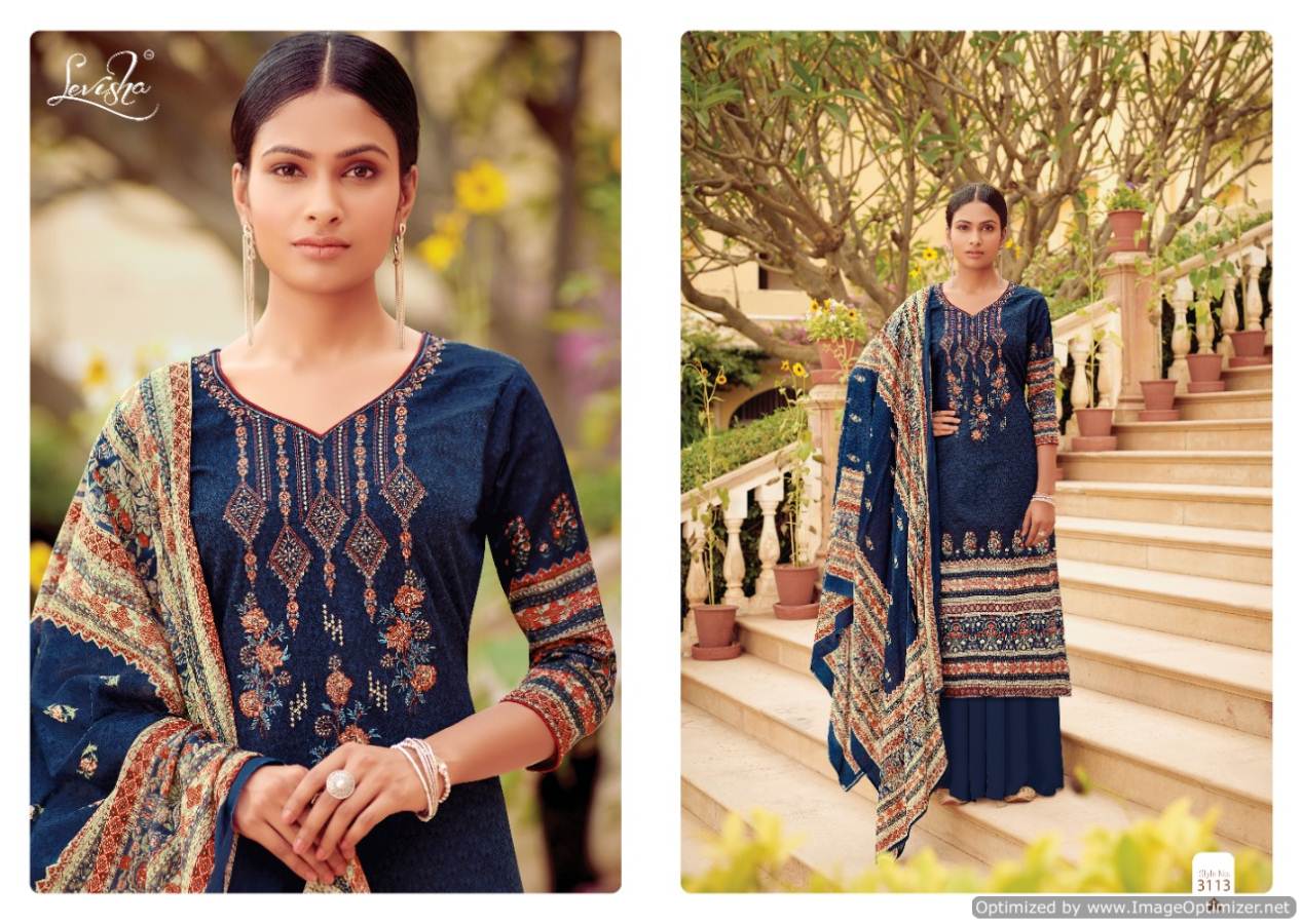 Levisha Present Breeze Pure Pashmina Printed Dress Material Catalogue