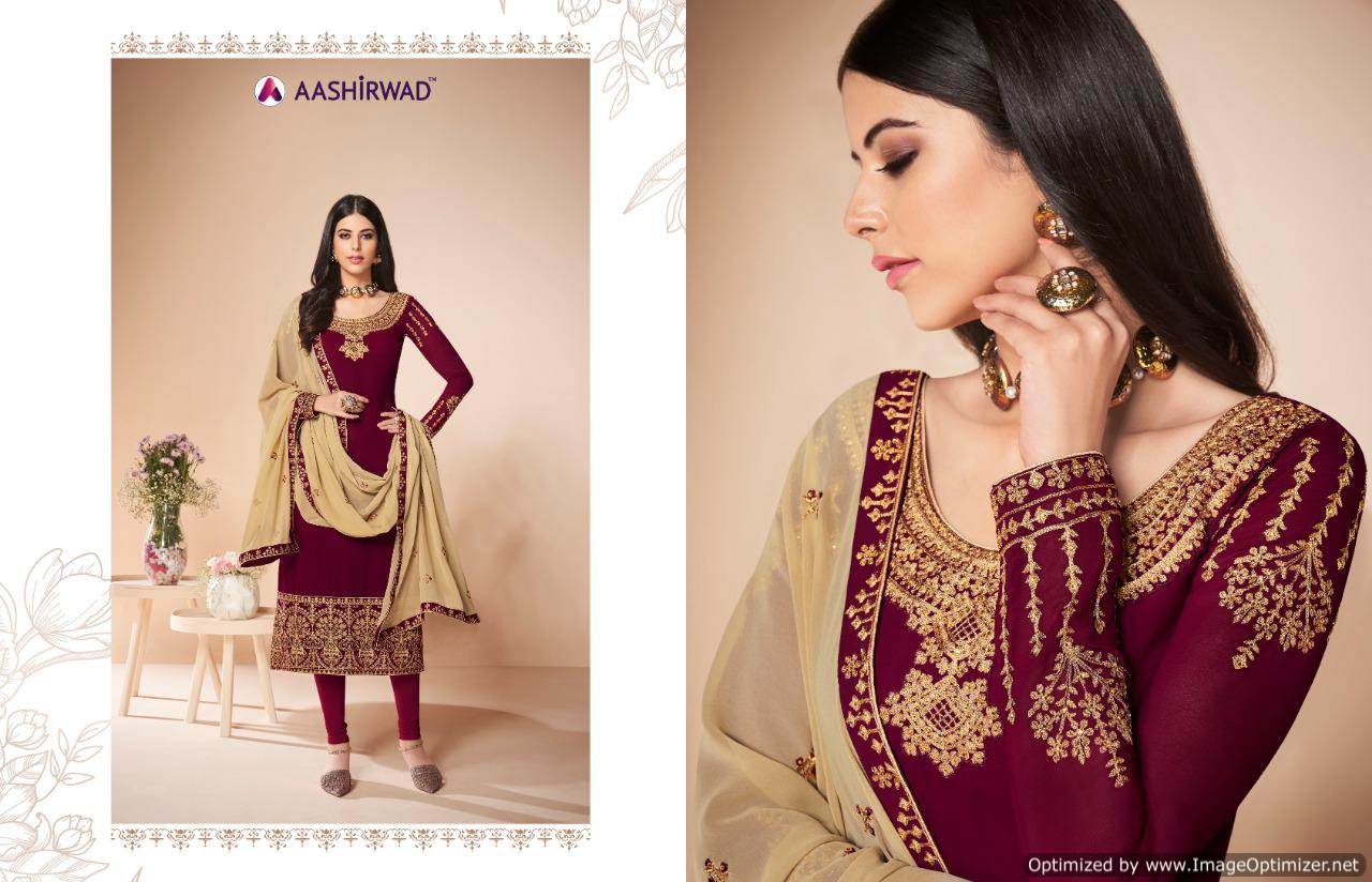 Aashirwad By Cross Stitch Festival Wear Salwar Suits Catalogue