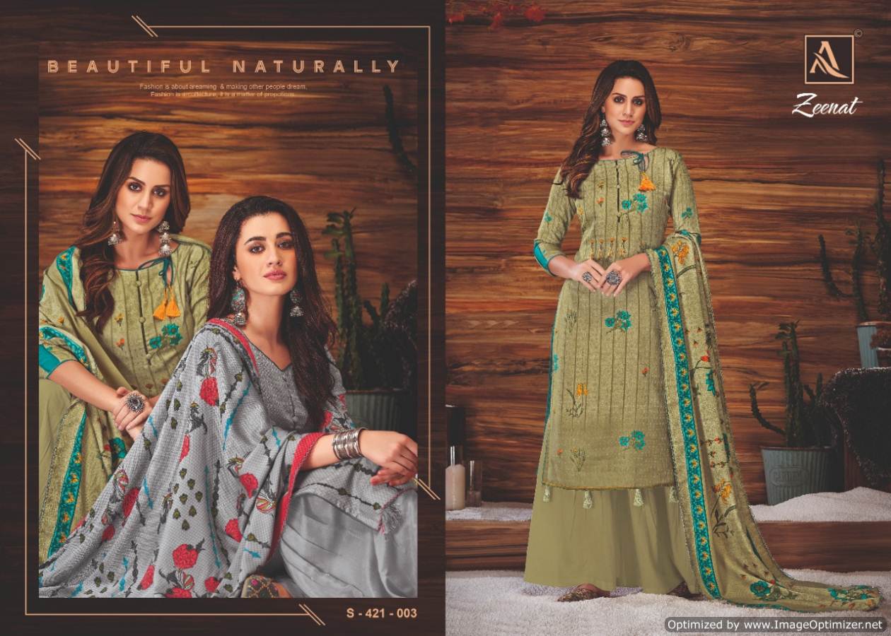 Alok Present Zeenat Festival Wear Dress Material Collection