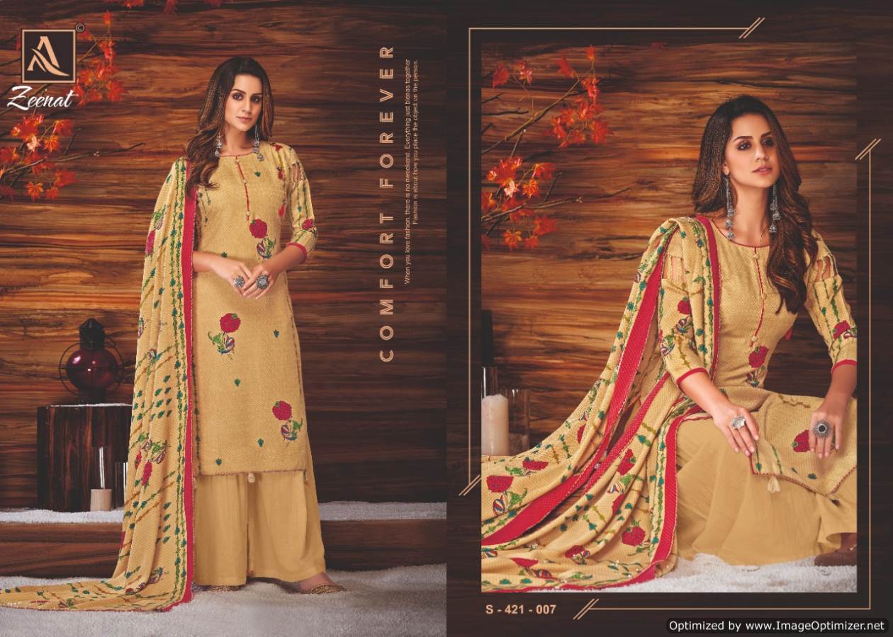Alok Present Zeenat Festival Wear Dress Material Collection