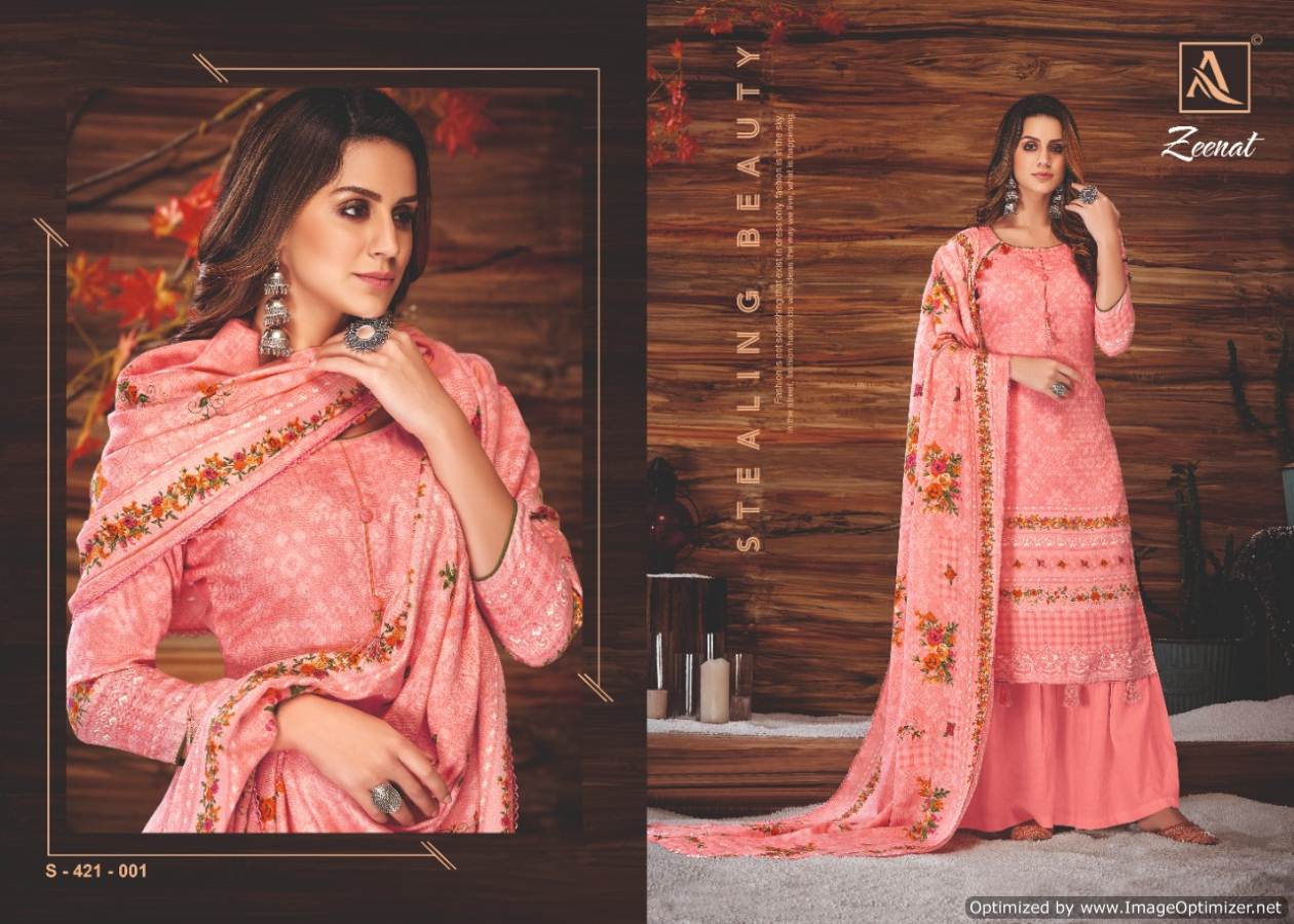 Alok Present Zeenat Festival Wear Dress Material Collection