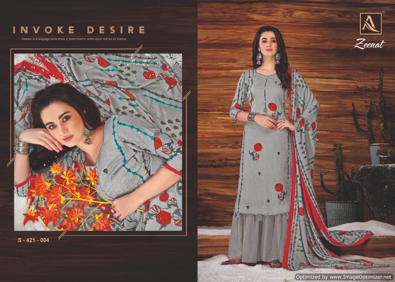 Alok Present Zeenat Festival Wear Dress Material Collection