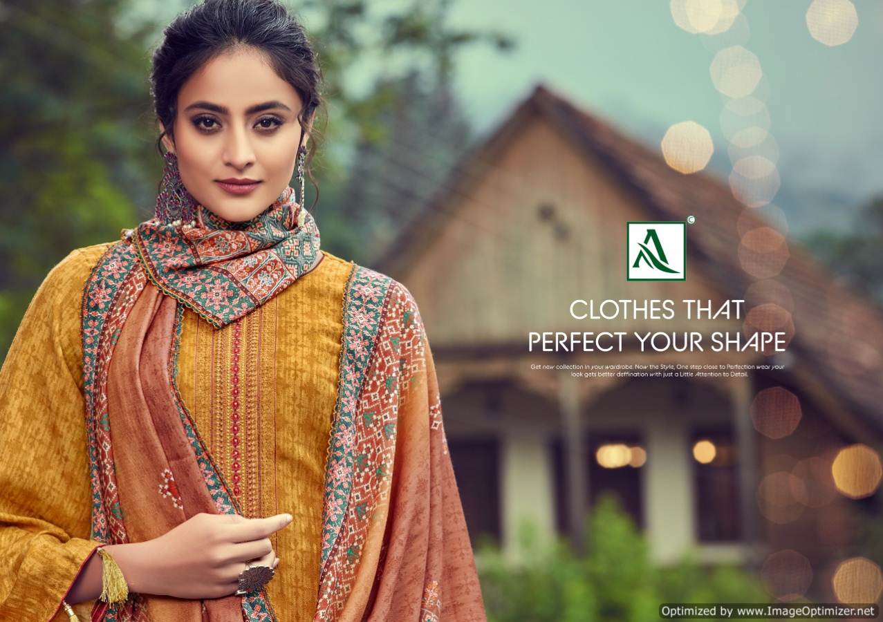 Alok By Patan Patola Pure Wool Pashmina Designer Dress Material Collection.