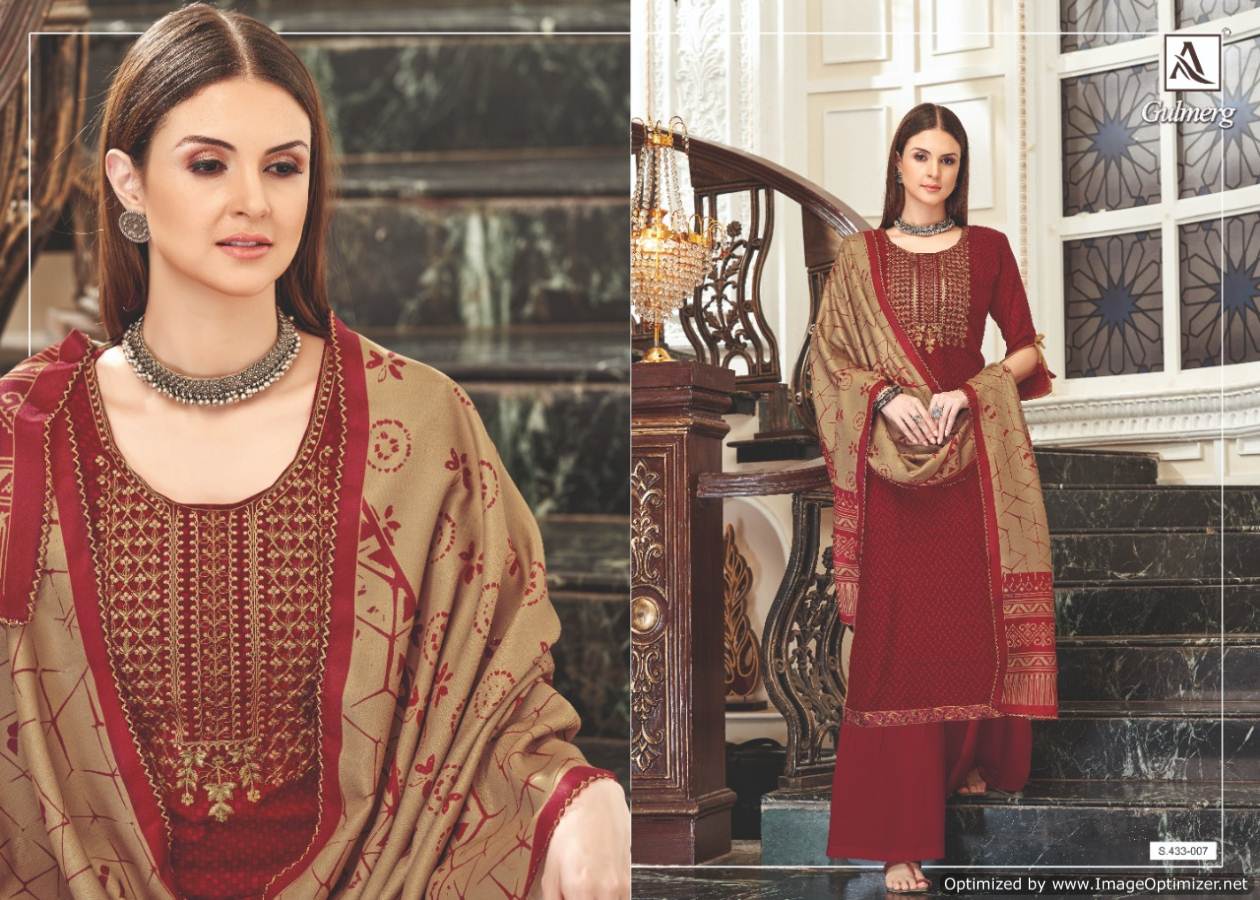 Alok Present Gulmerg Festival Wear Designer Dress Material Collection