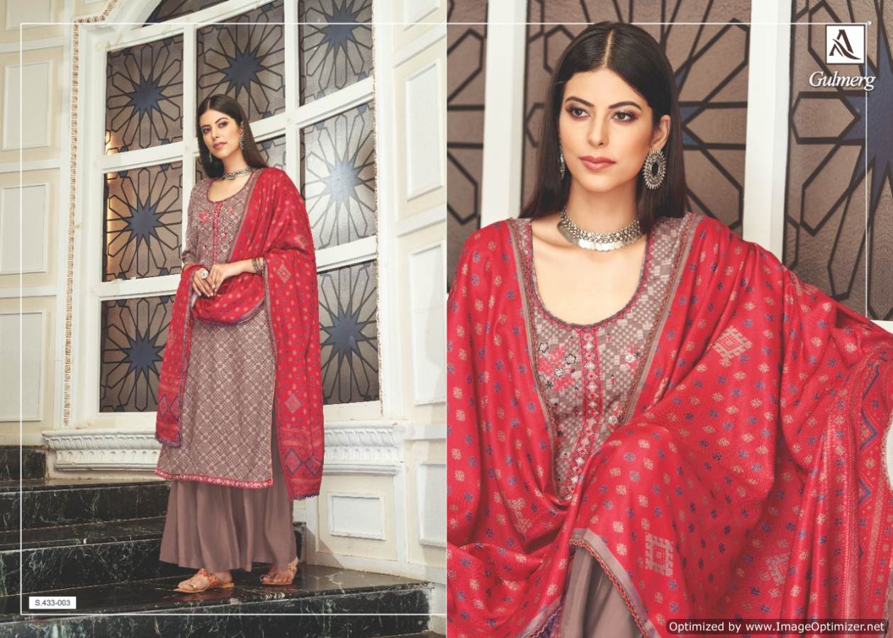 Alok Present Gulmerg Festival Wear Designer Dress Material Collection