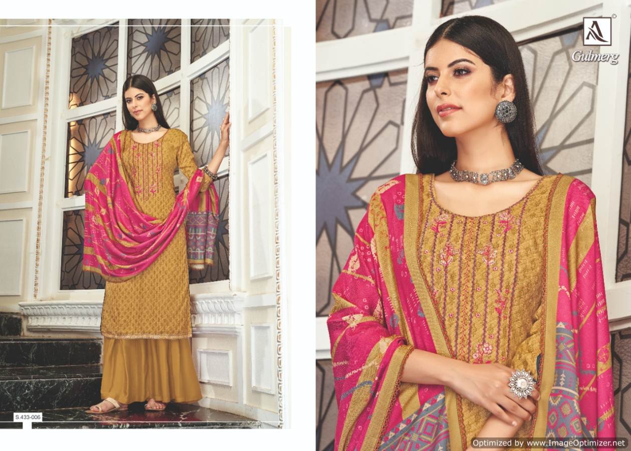 Alok Present Gulmerg Festival Wear Designer Dress Material Collection