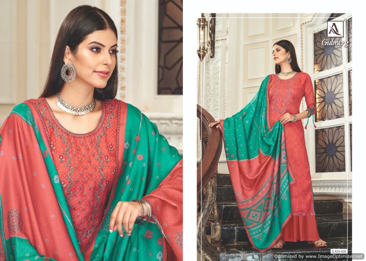 Alok Present Gulmerg Festival Wear Designer Dress Material Collection