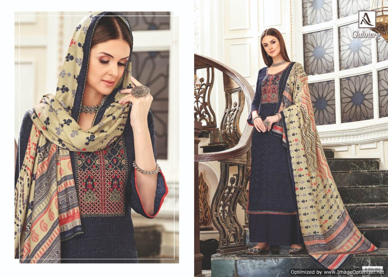 Alok Present Gulmerg Festival Wear Designer Dress Material Collection