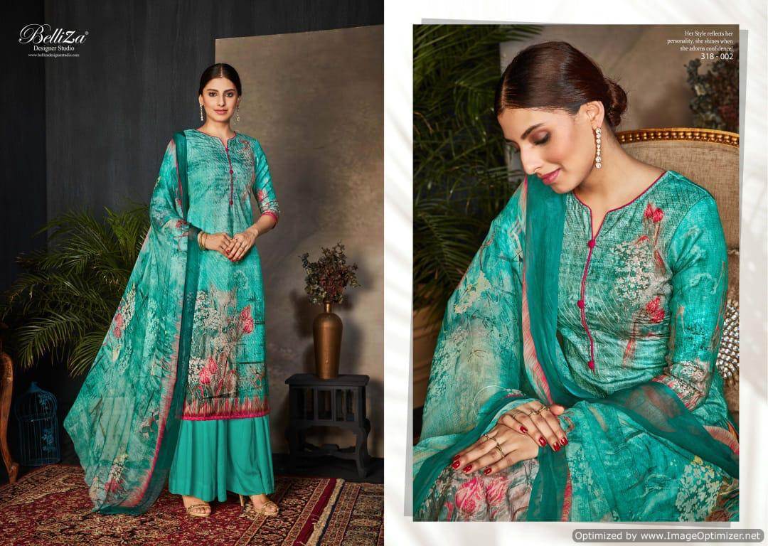 Belliza Present Marina Pure Pashmina Digital Printed Dress Material